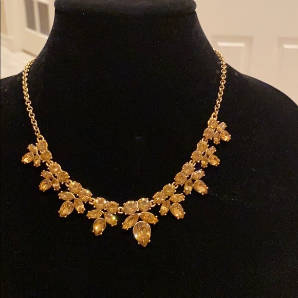 JCREW CITRINE STONE STATEMENT NECKLACE